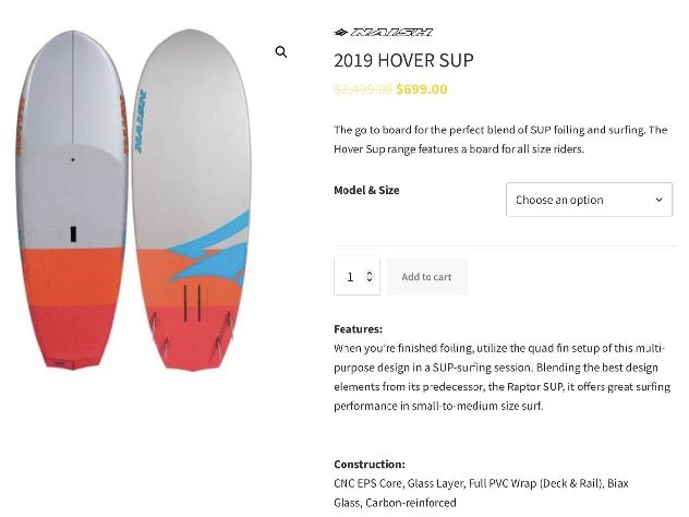 2019 Naish Hover 95 - Image 1