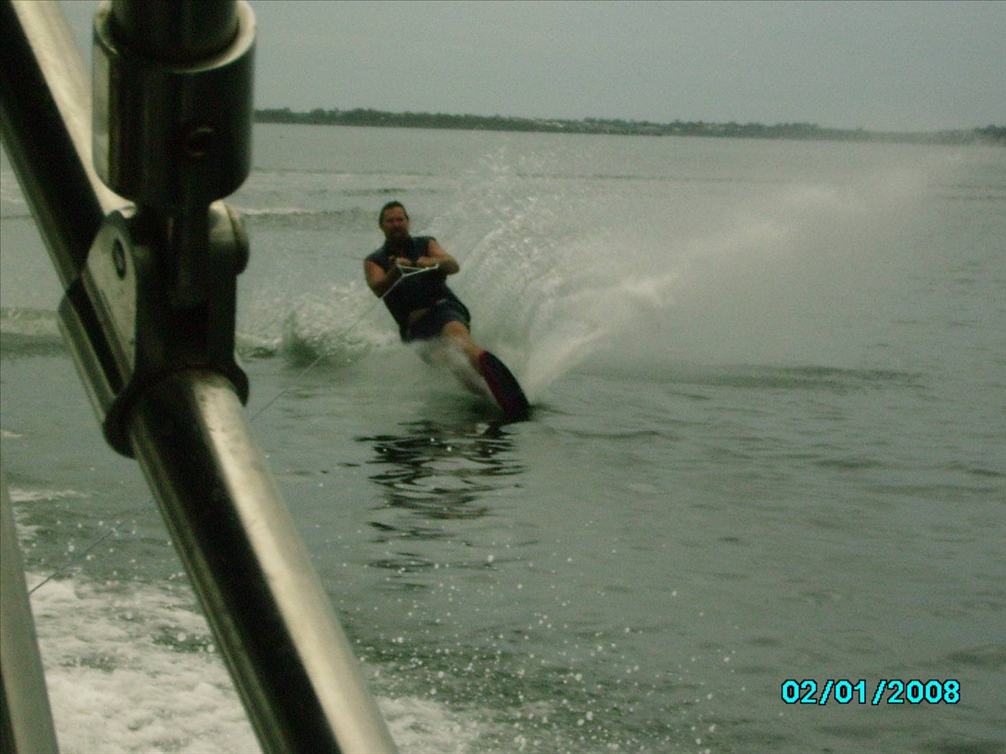 my uncle skiing