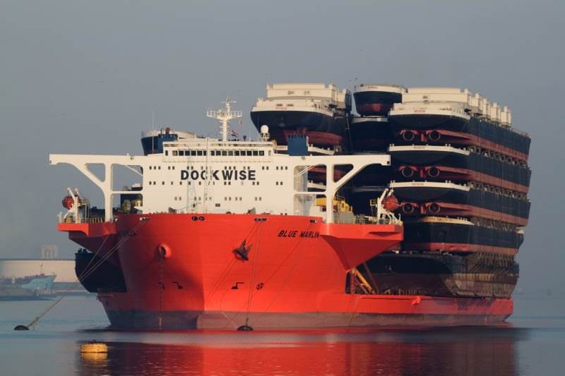 A shipping ship