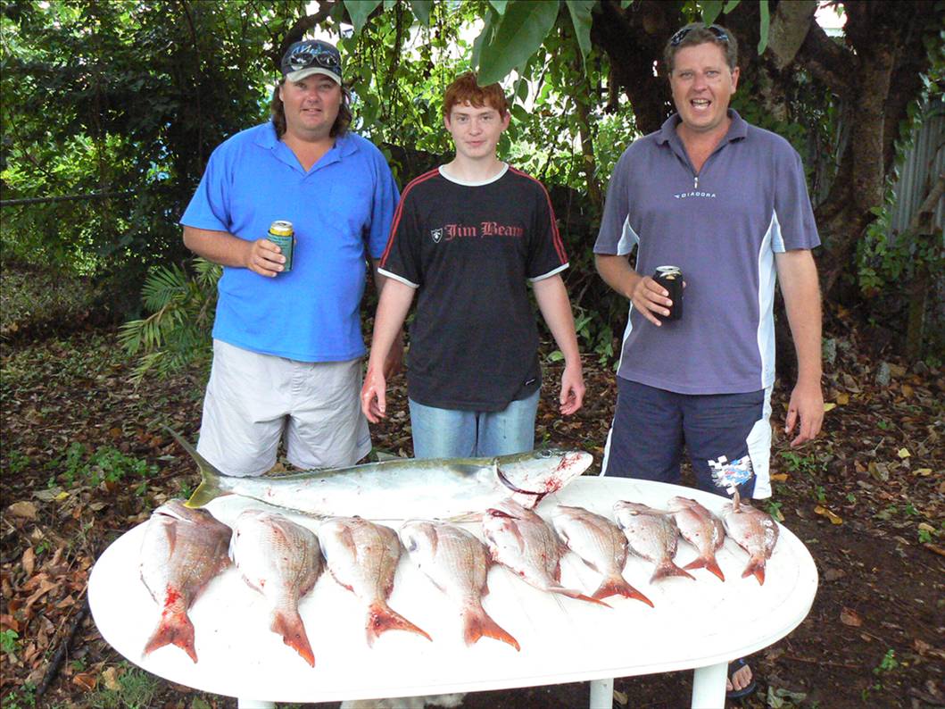 A nice catch from the boys....All on soft plastics.