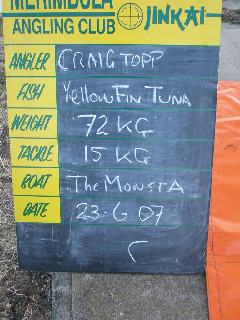 On my first attempt ever at fishing for Tuna......