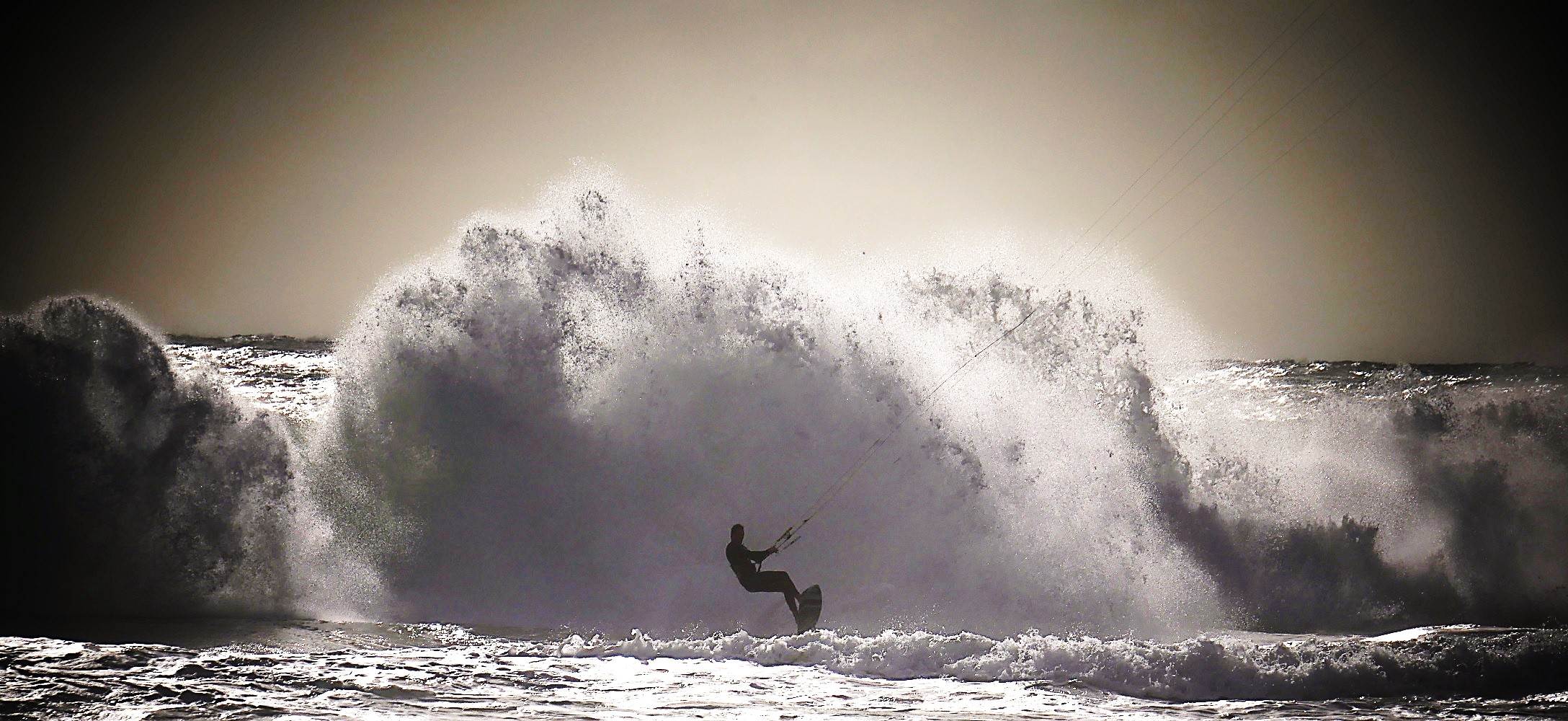 Scarborough kite surfer