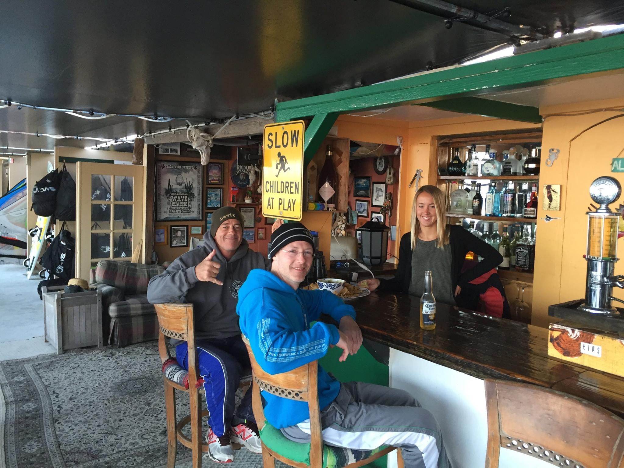 the bar