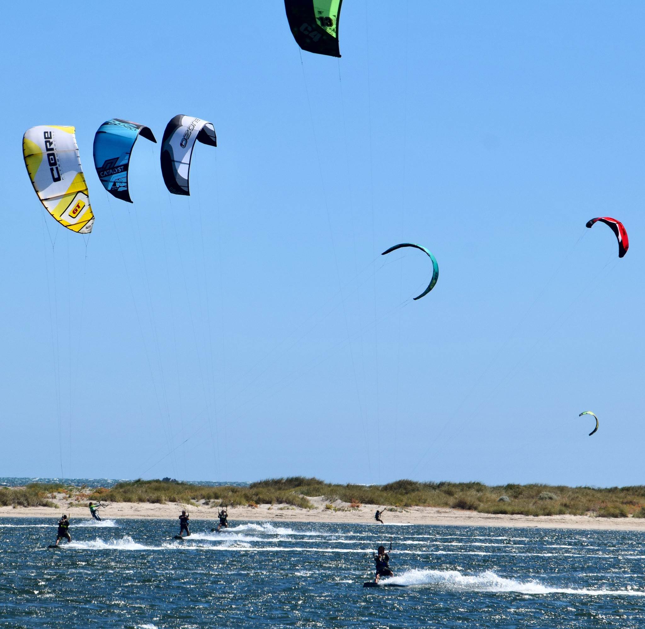 Kitesurfers at Safety Bay 26th February 2017