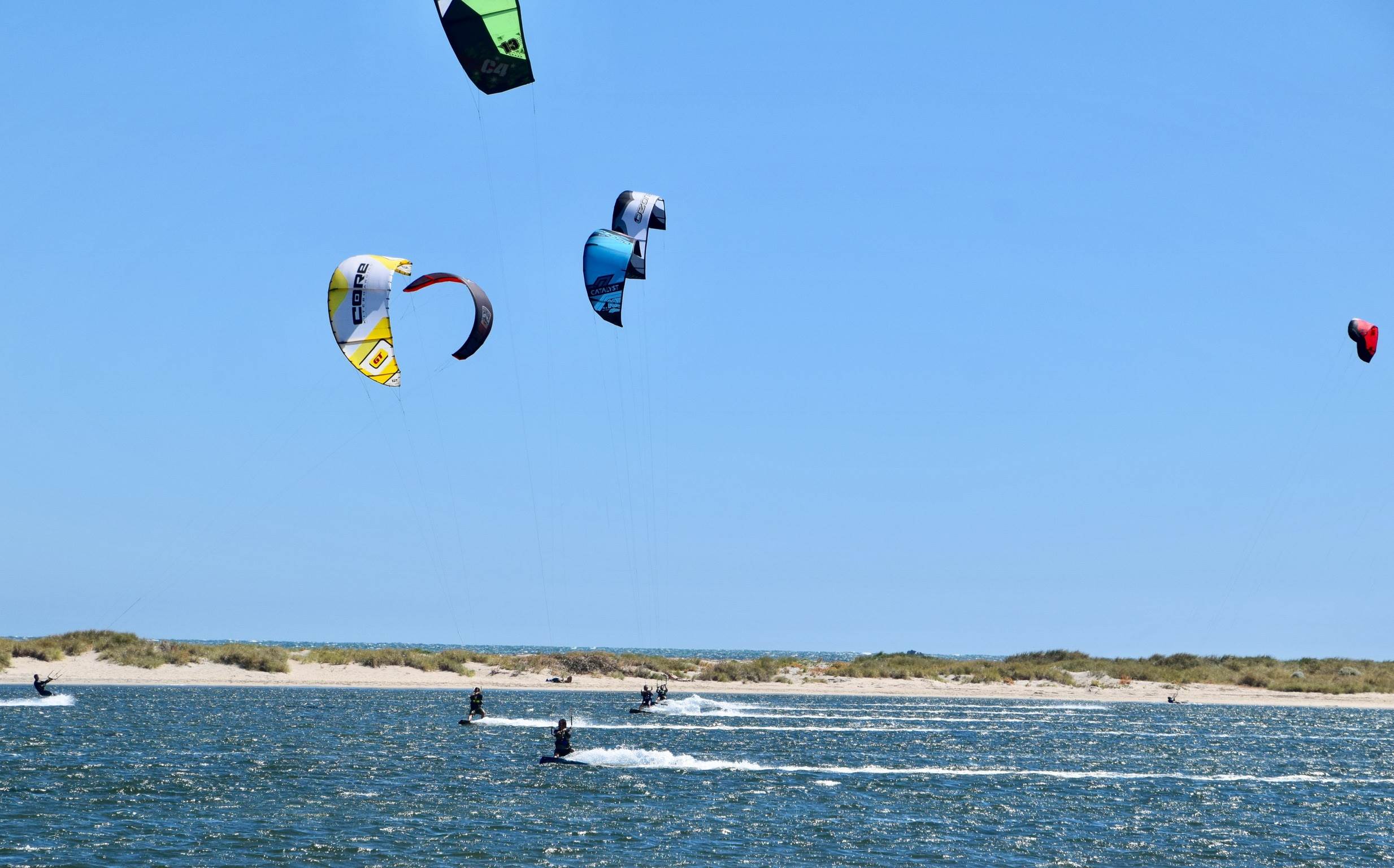 Kitesurfers at Safety Bay 26th February 2017