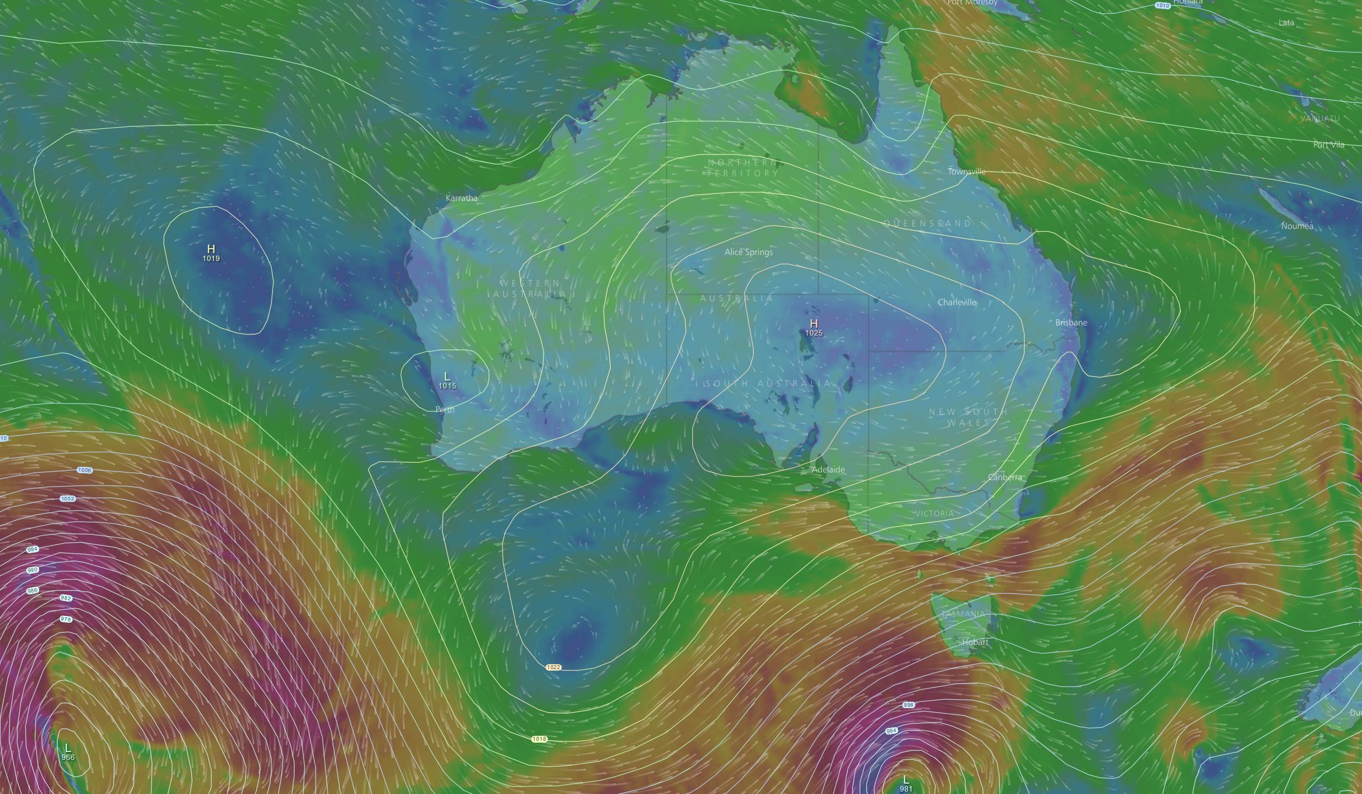 windy.com pressure vs wind