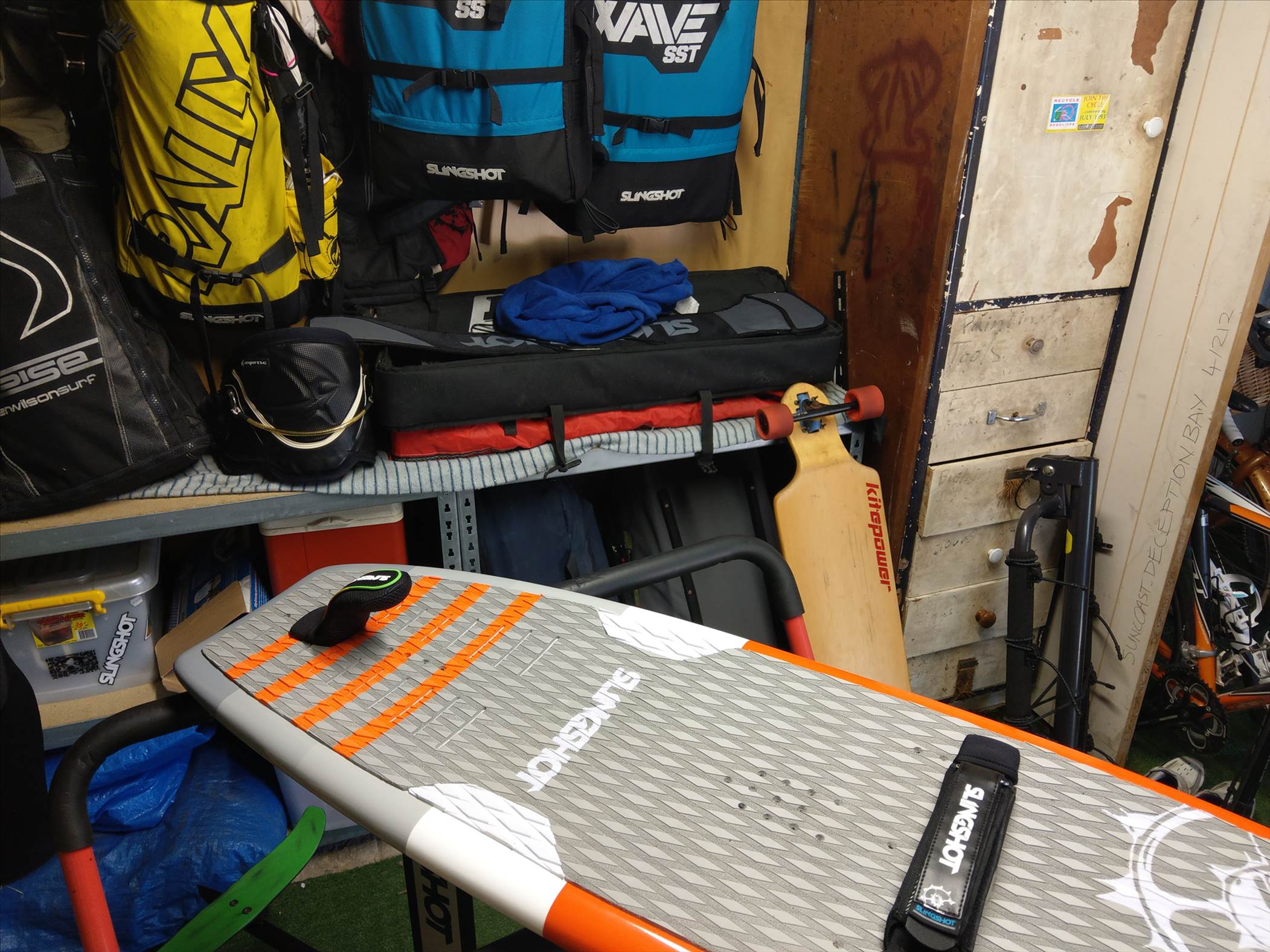 Foot strap setup