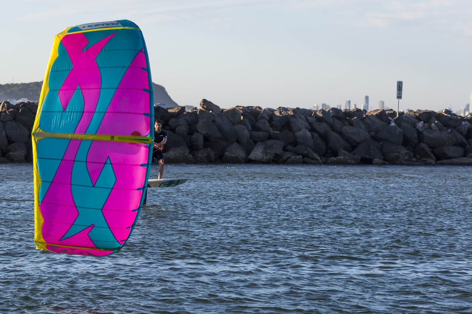 Here is a good Kite Foil lesson From Thierry in 13kts with an F-ONE Bandit 2018 6m at Currumbin QLD