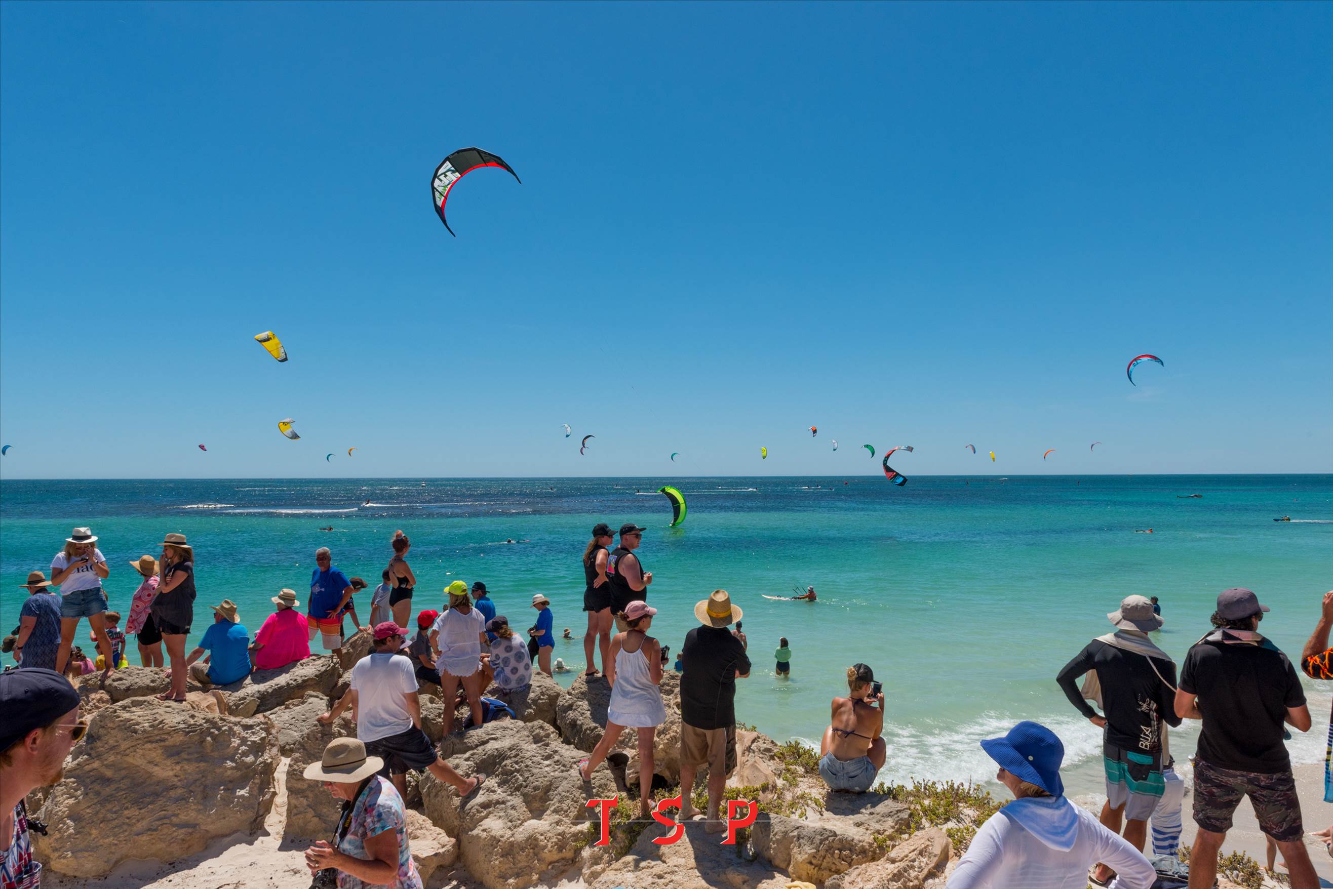 Start of the Kitesurfing area of the LOC Marathon.