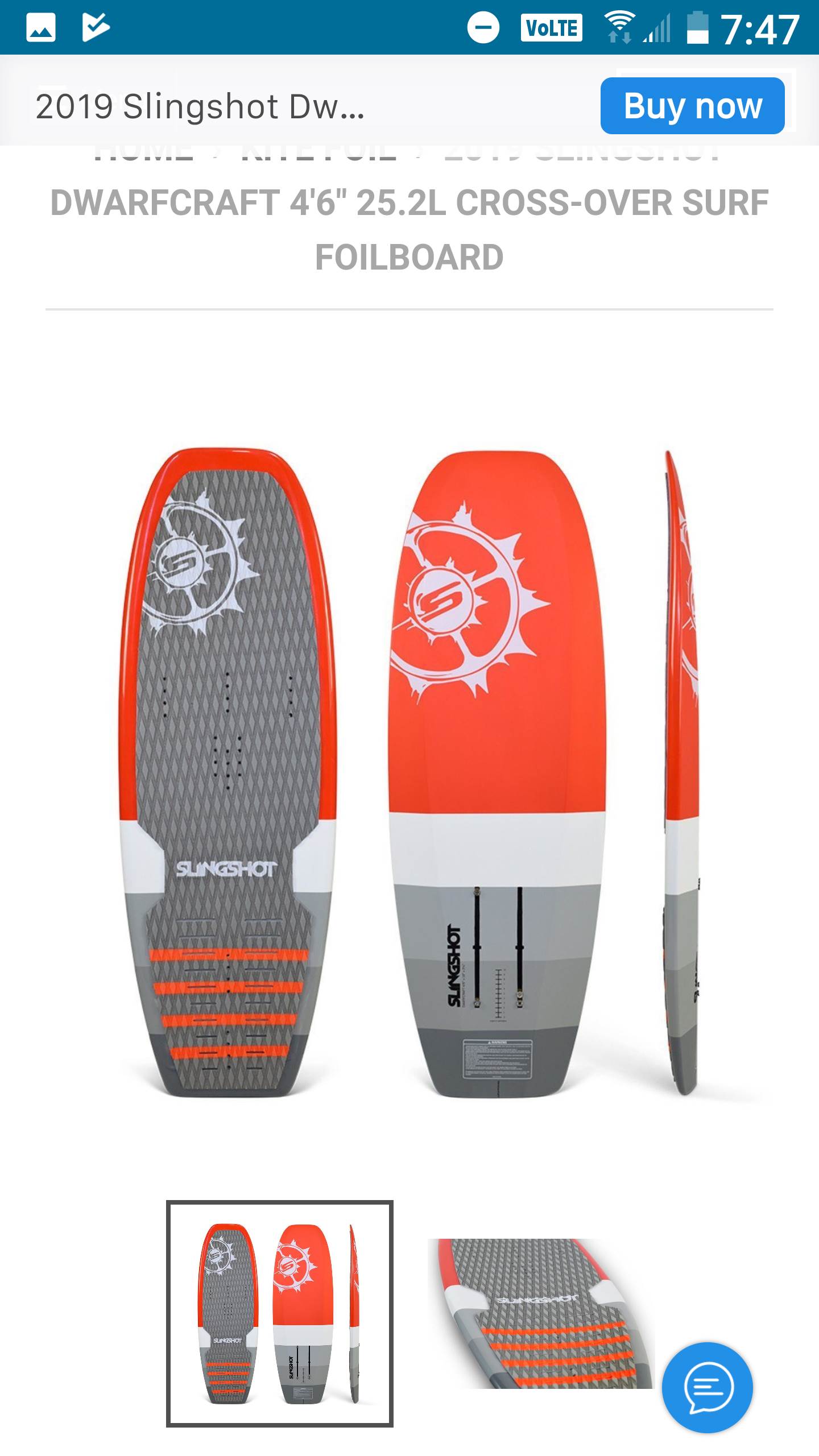 Kite/surf foil board