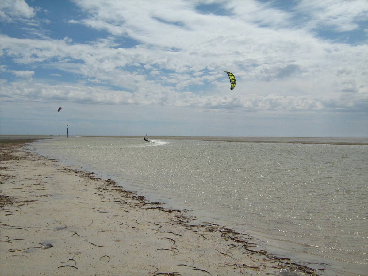 Heading back upwind on the Port Parham speed strip