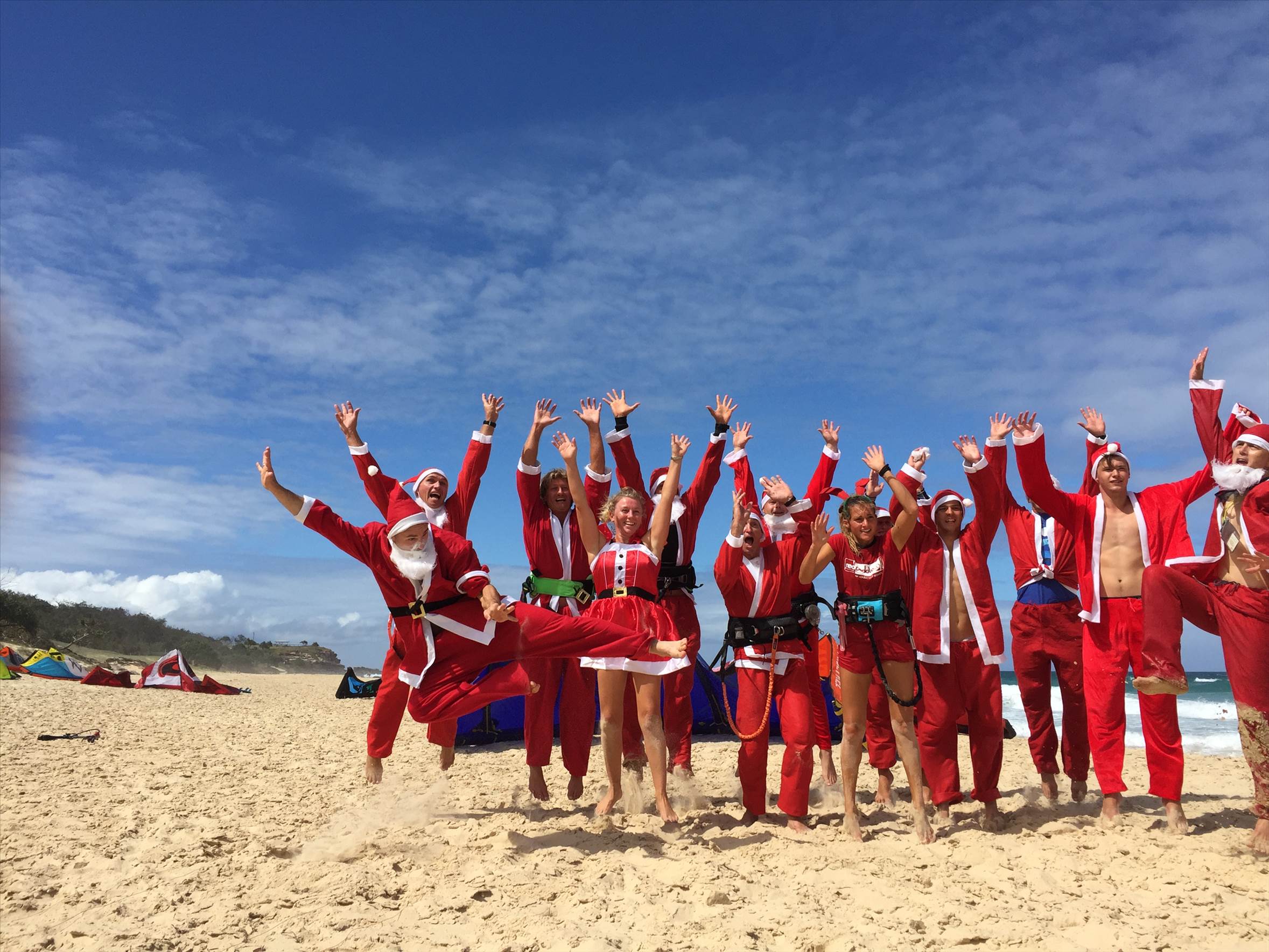 Santa -on the surf