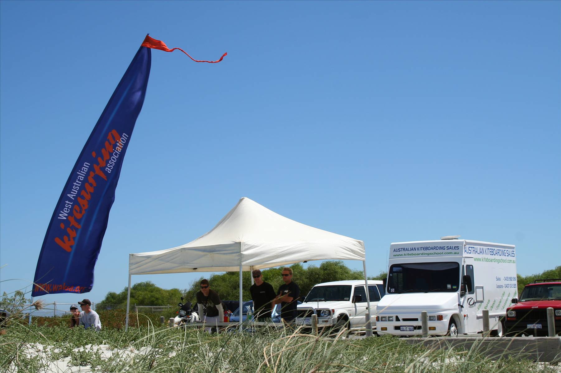 Kite X - Bay 1 Tent and support crew