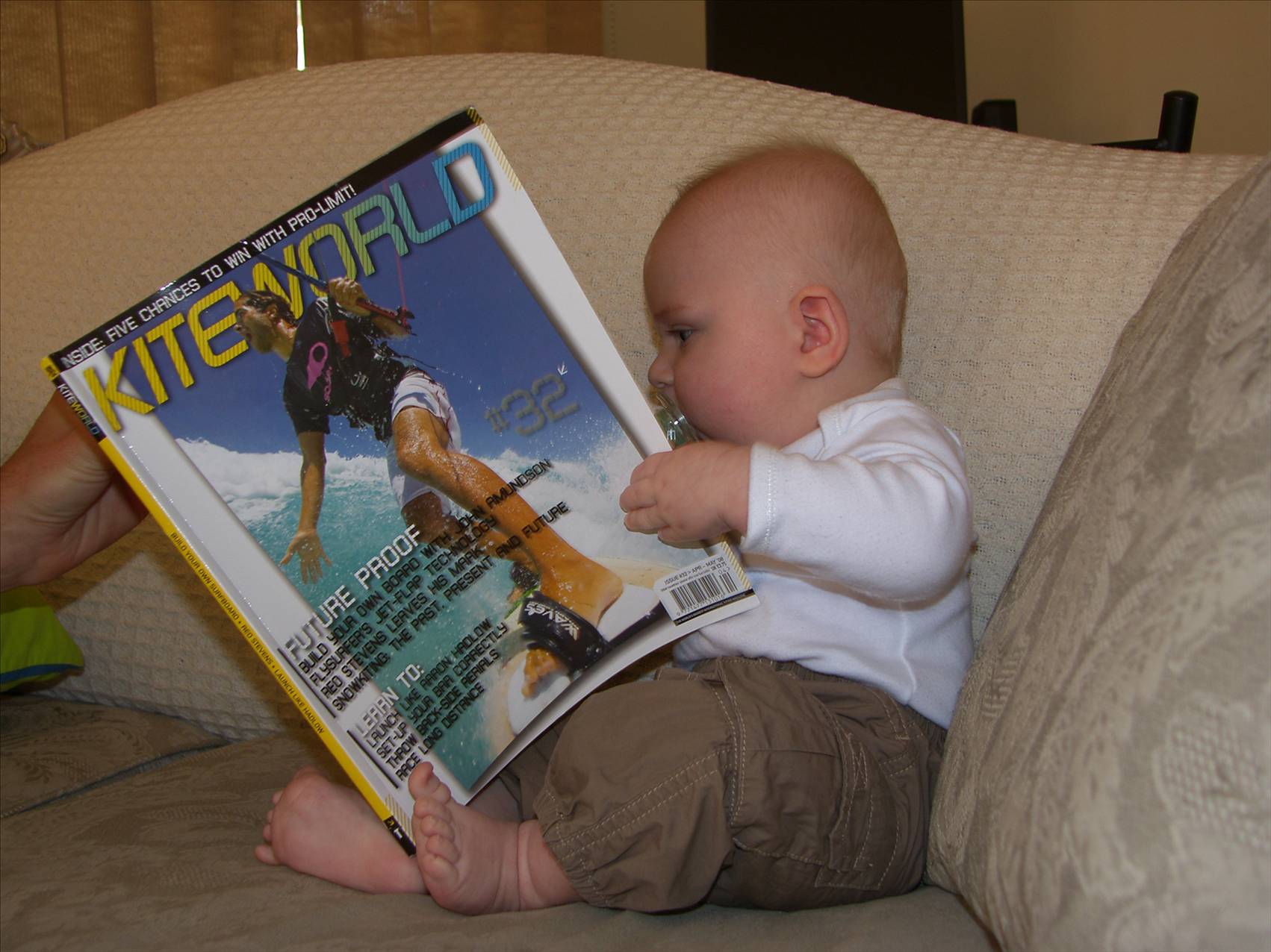 Kai reading Kiteworld