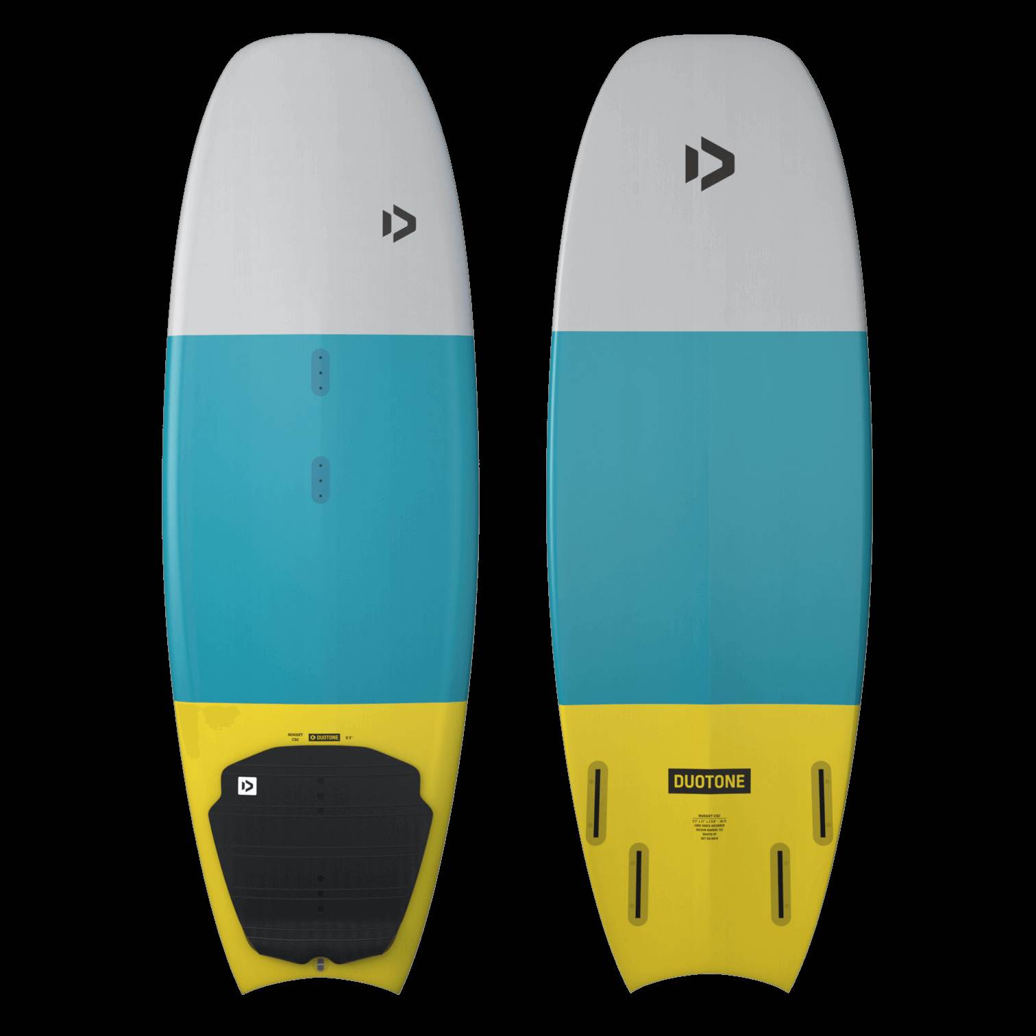 LOST DUOTONE NUGGET 5'0 YELLOW AND BLUE QUAD