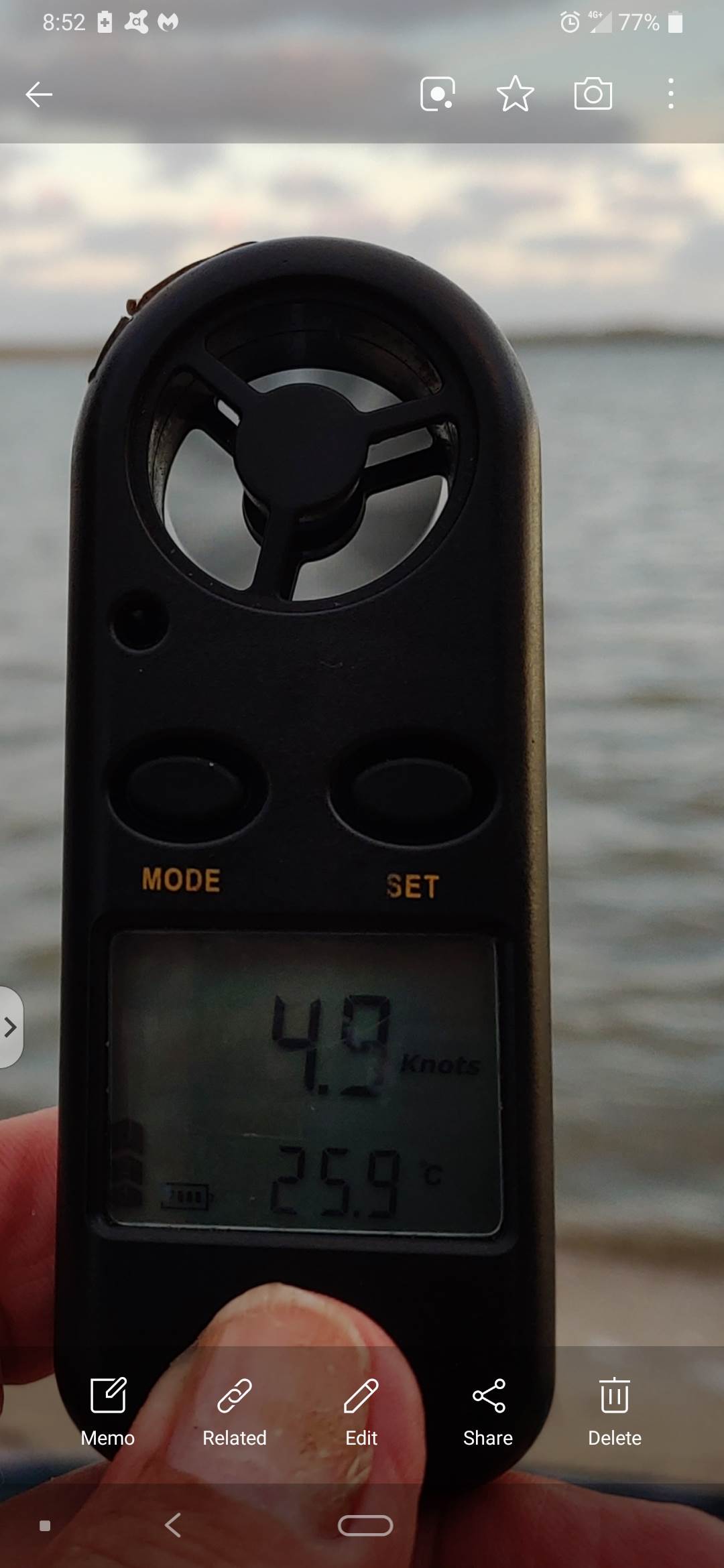 8m Peak4 lite wind foiling