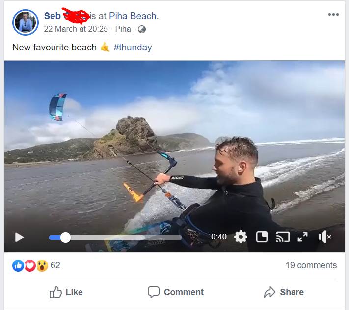 Seb at piha
