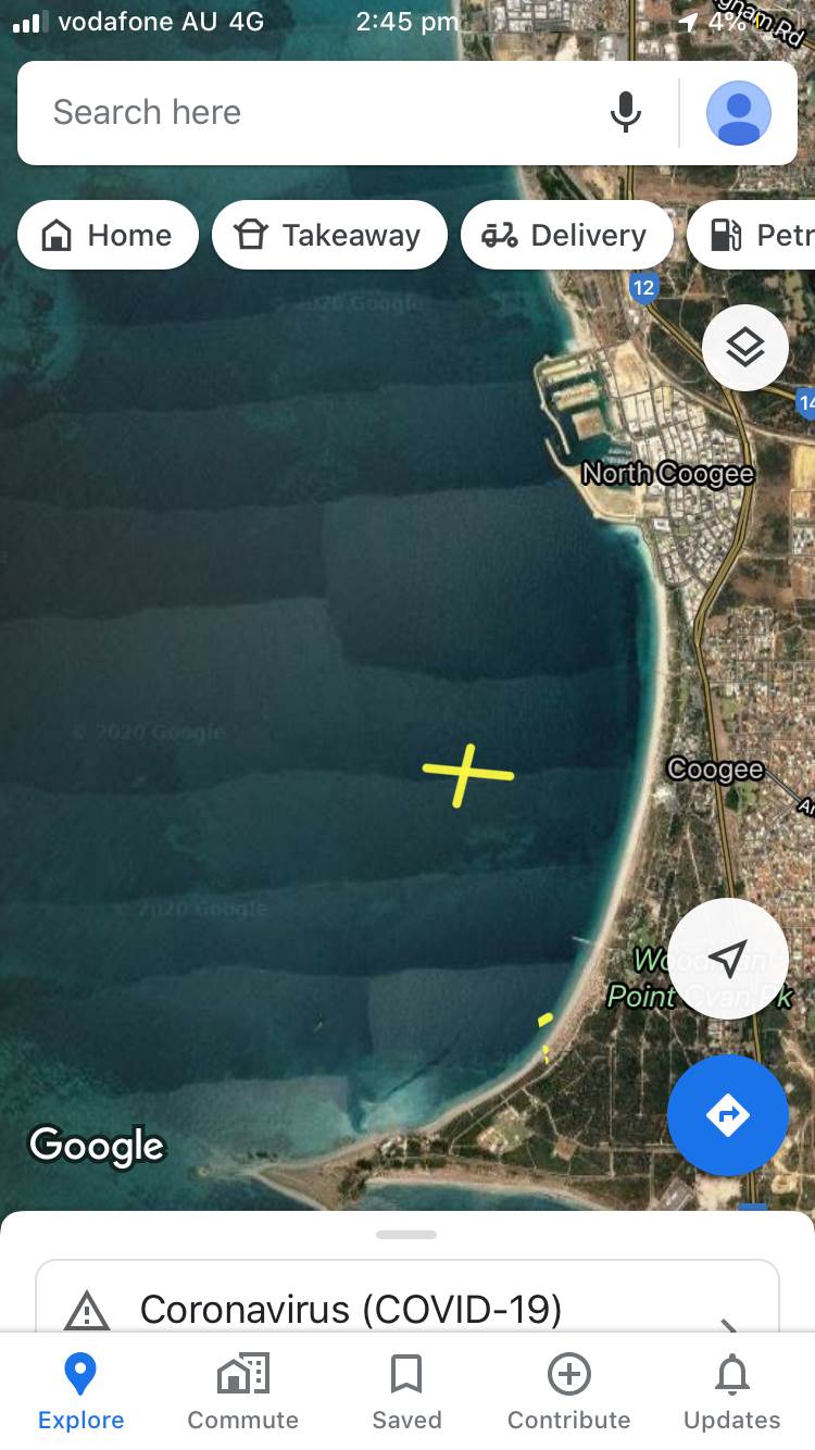 Location of foil