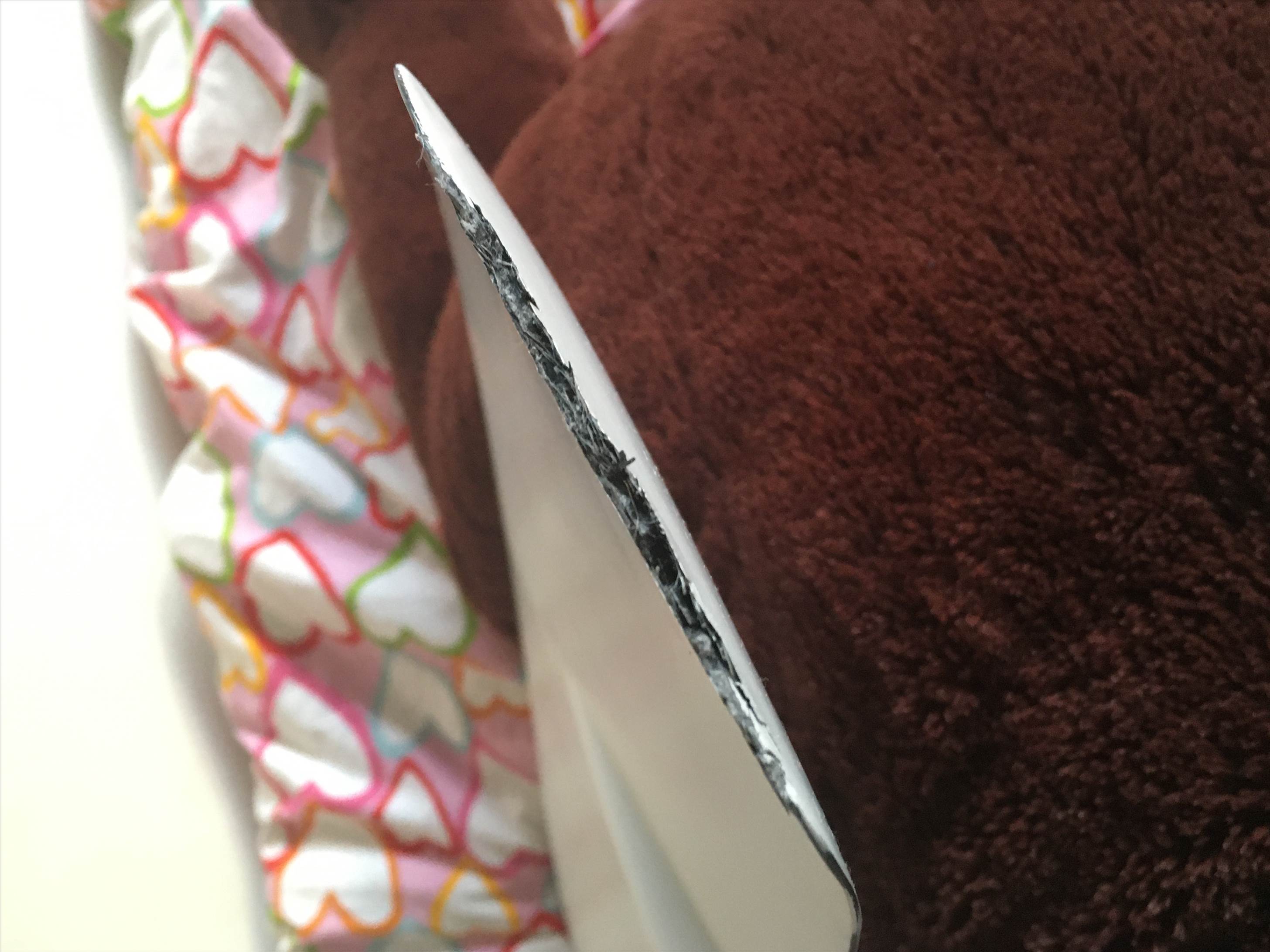 Damaged wing tip