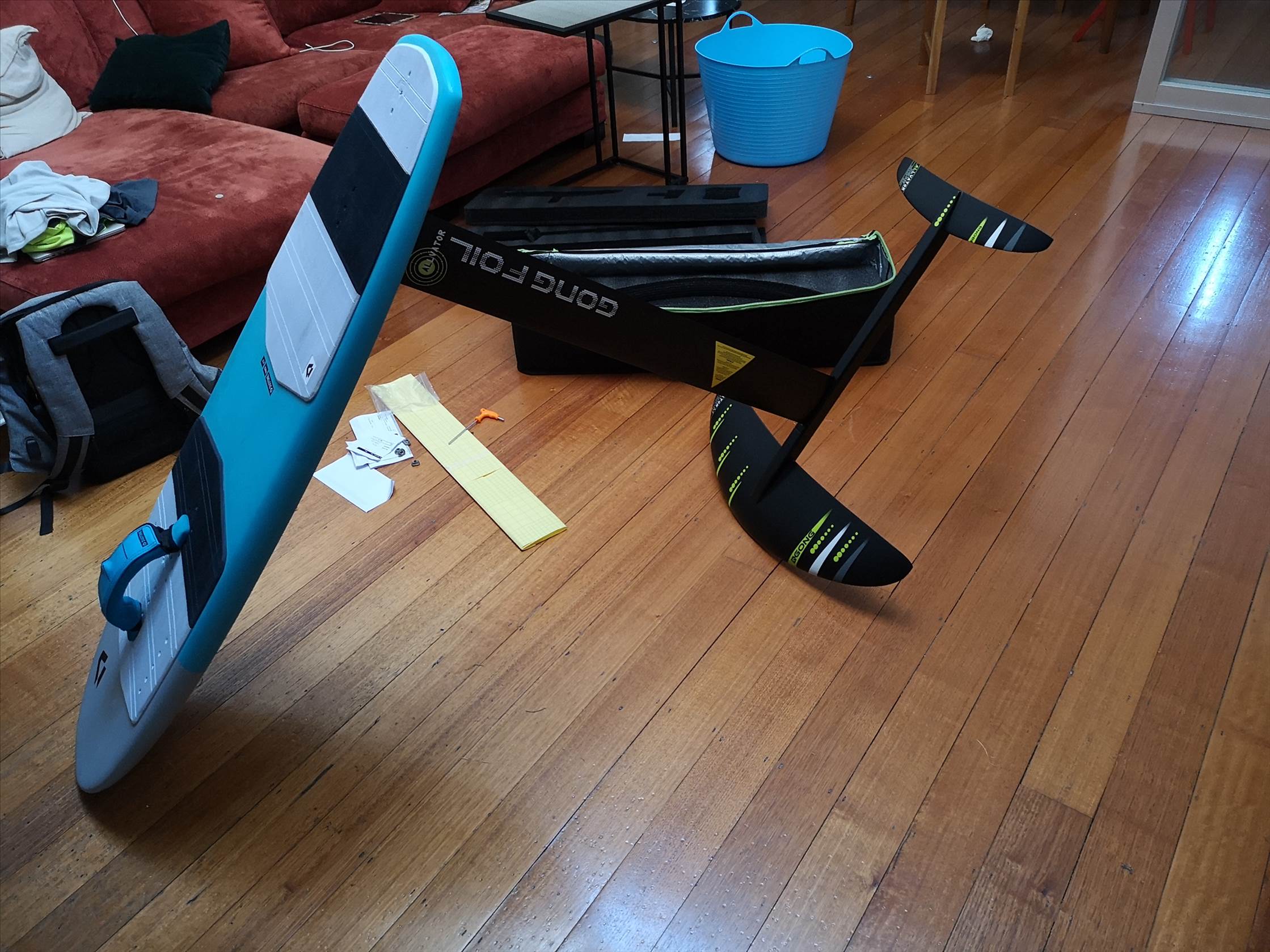 Board duotone pace 4'3 foil gong 1100cm2
