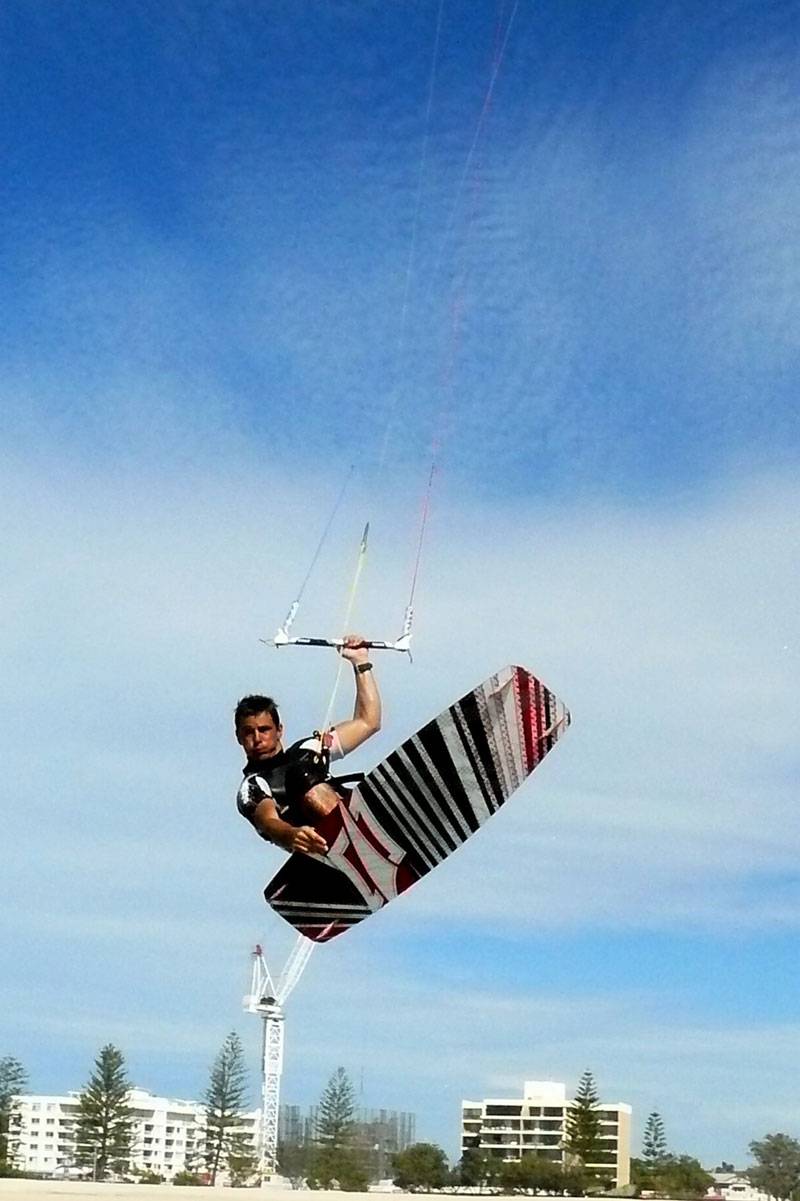 Kite session at Kirra on Friday
