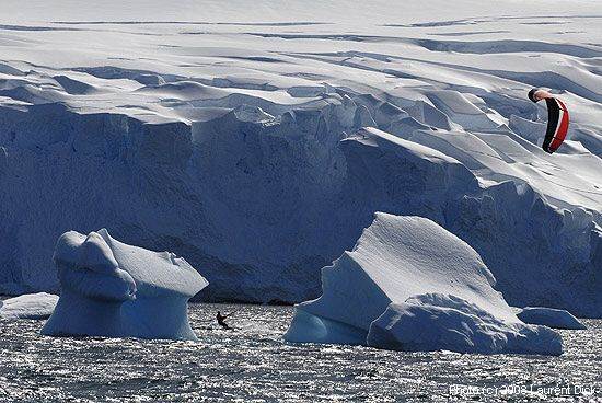 Antarctic Kiteboarding