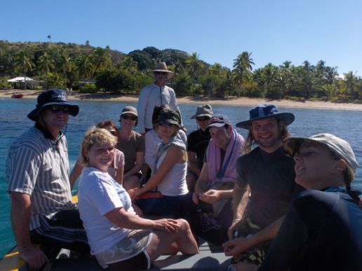 Leaving Nananu-I-ra to see the Fire walking