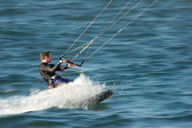 Kiting @ Big reef on northern beaches Sydney NSW Australia