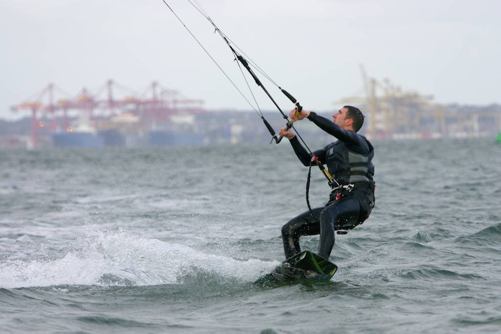 Just another day at Dolls Point with 30+knots