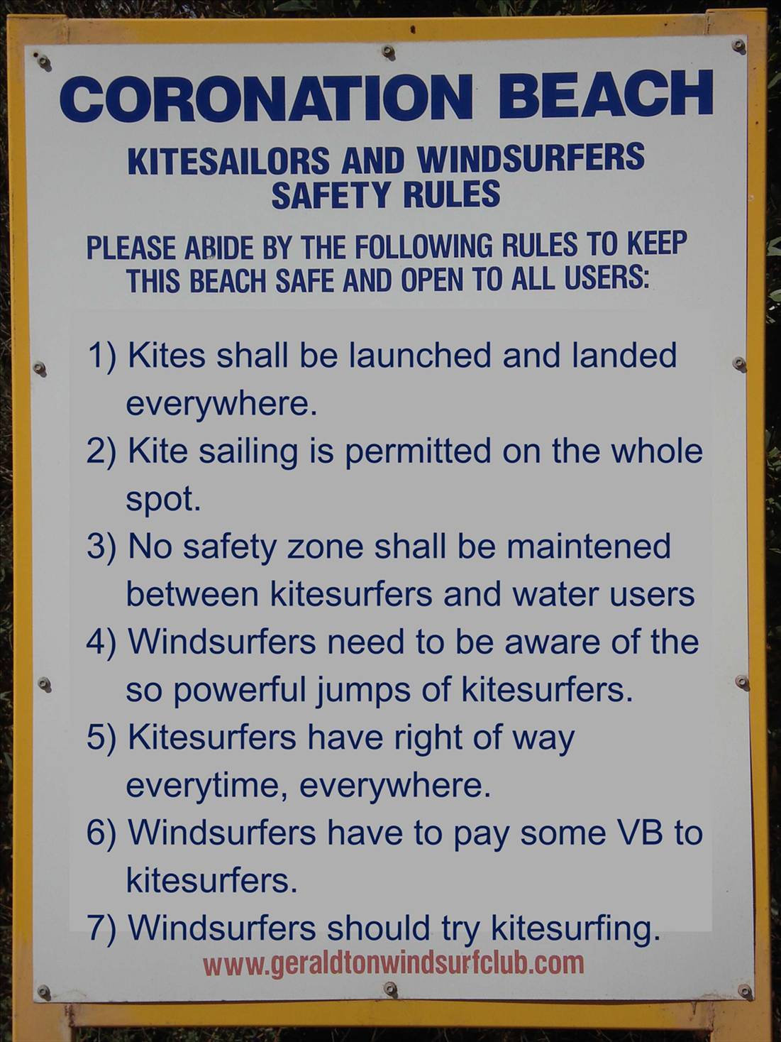 sign kiting