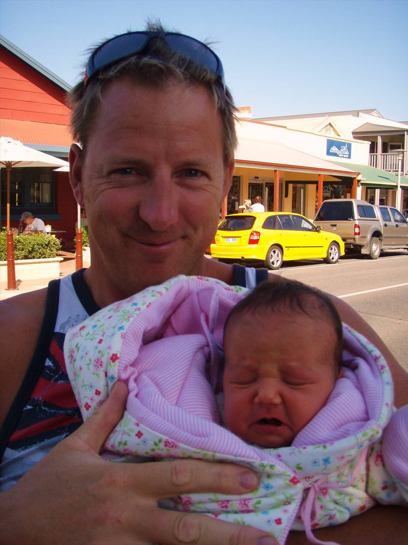 me & lucy week old