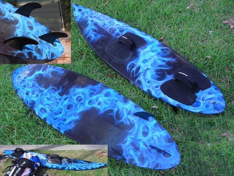 Airbrush paint job - before and after