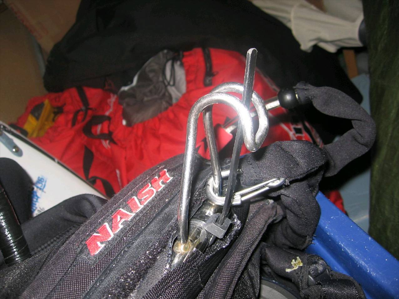 Cable tie on spreader set-up
