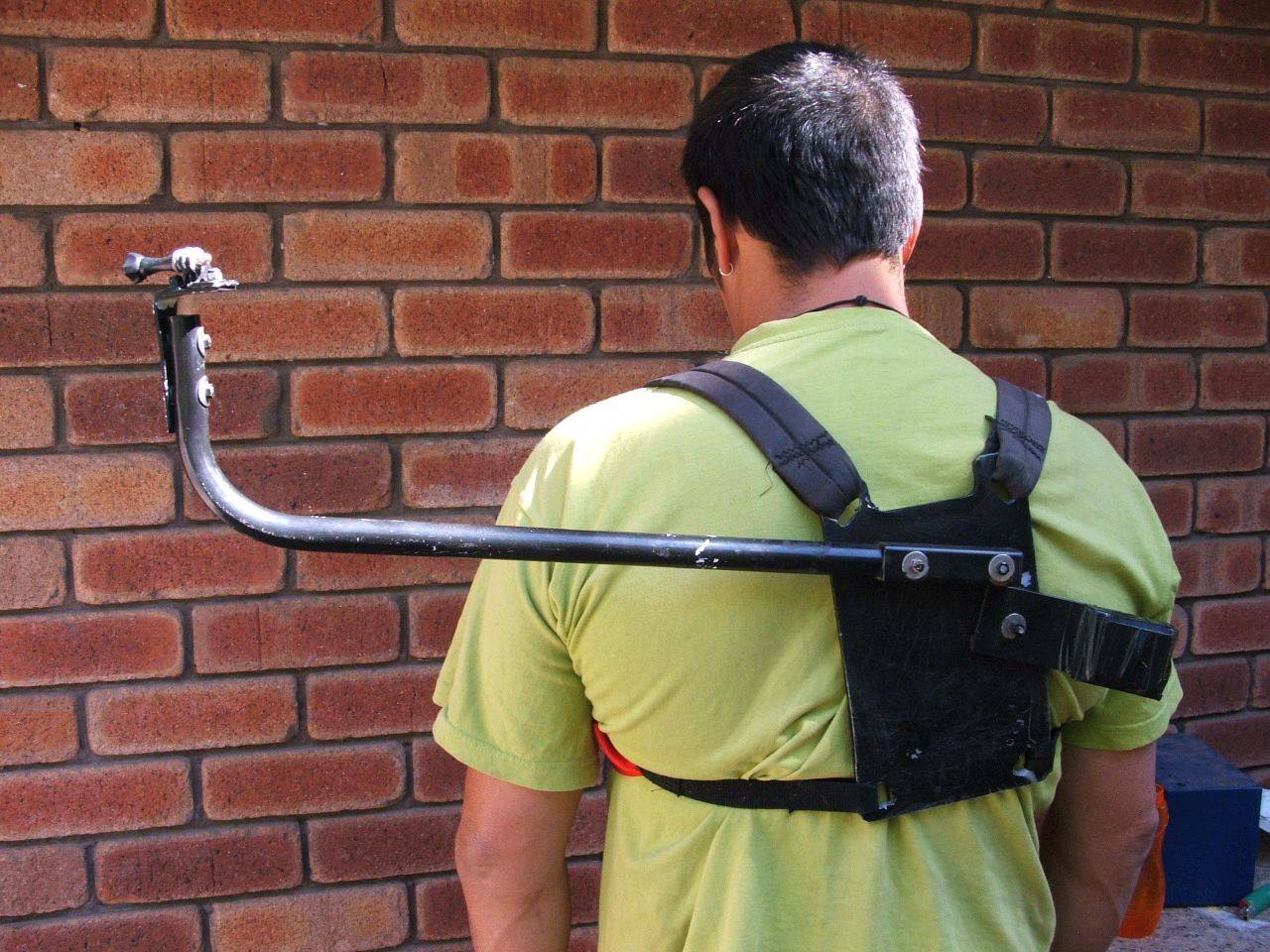 nerk back pack mount for the gopro wide angle