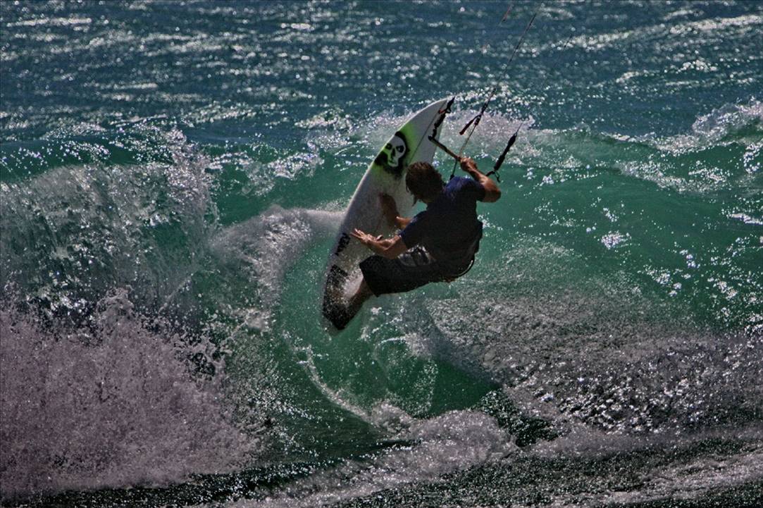 Surfin with a kite