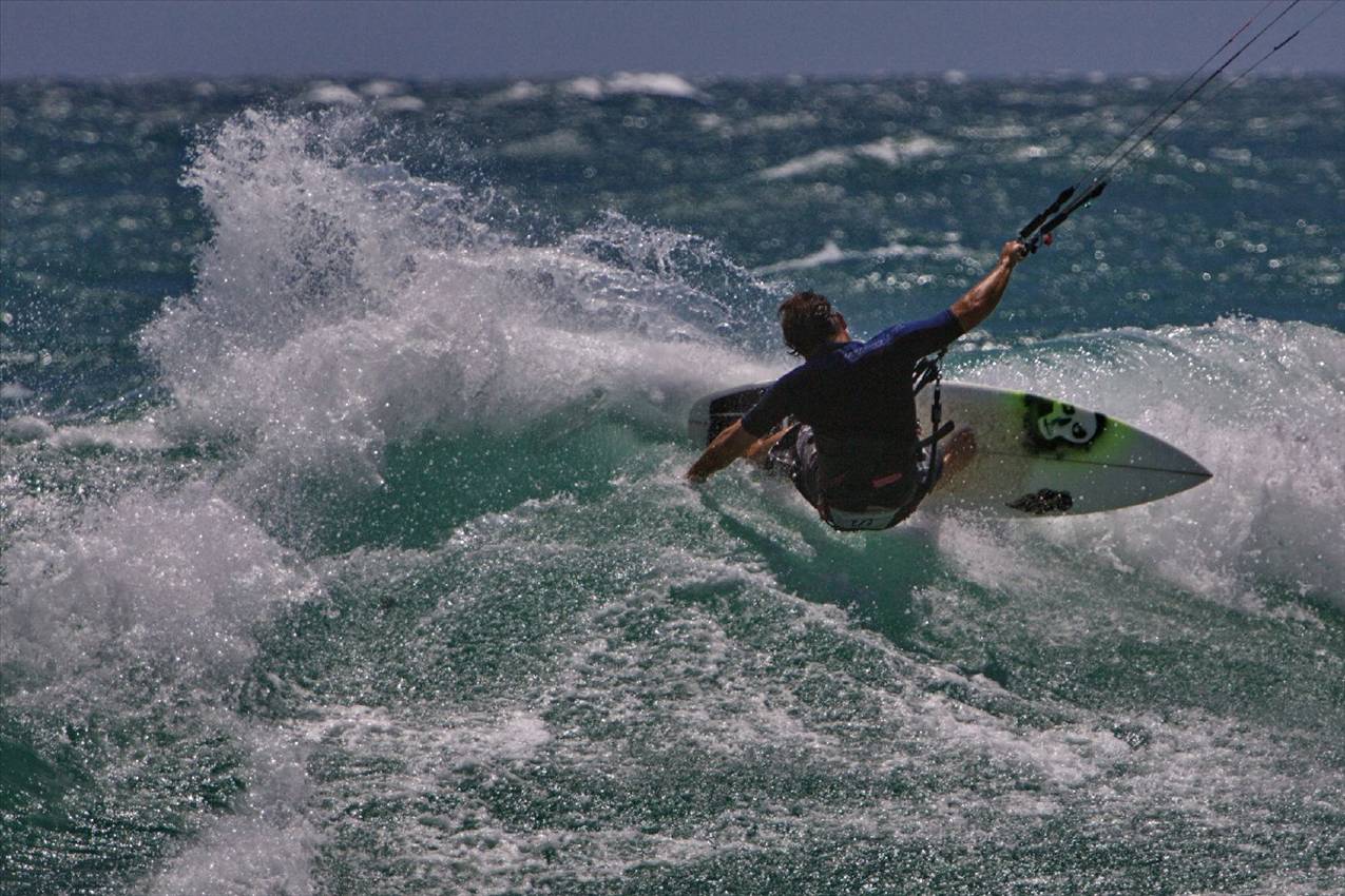 Surfin with a kite