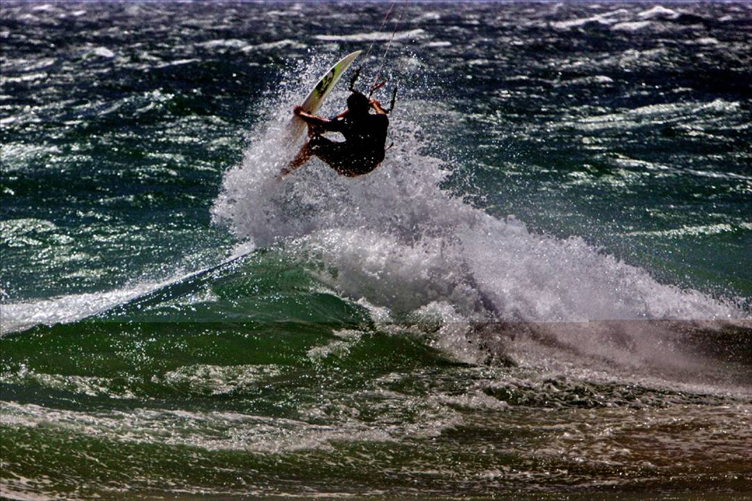 Surfin with a kite