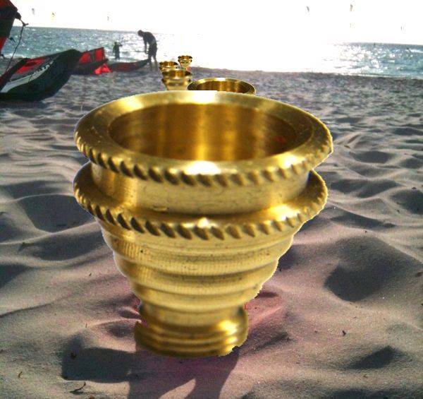 cones on the beach