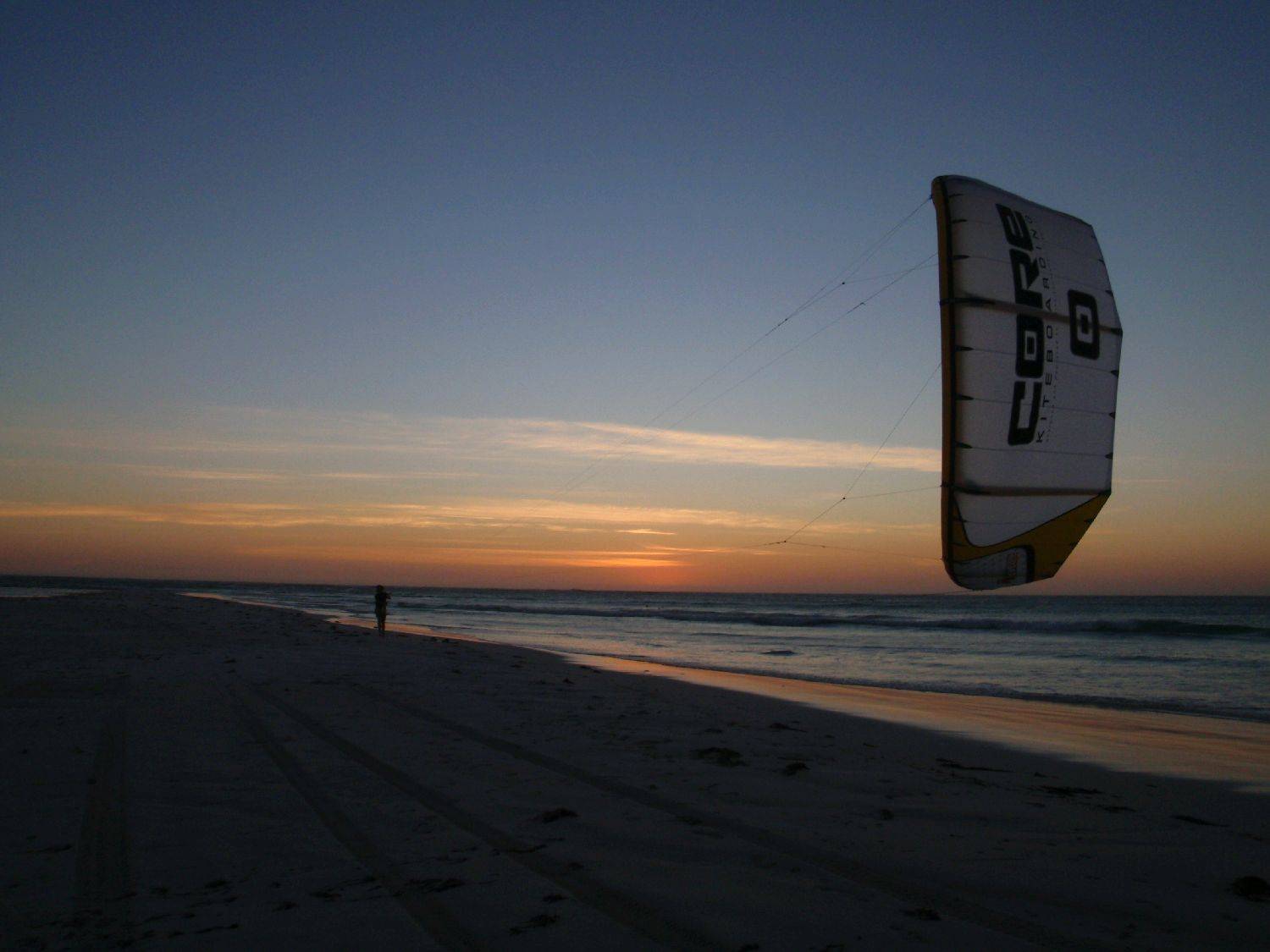 Sunset session on the way home from Kitestock