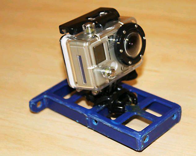 Line mount for GoPro