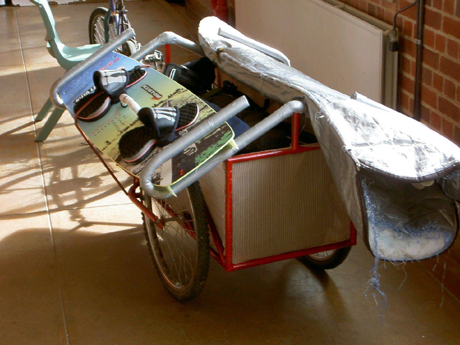 Push bike (kiting) trailer