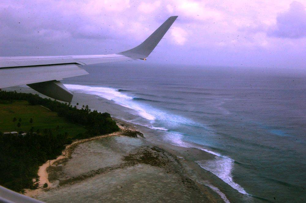 Flying in to Cocos