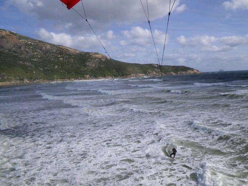 Kitesurfing at Norman Beach