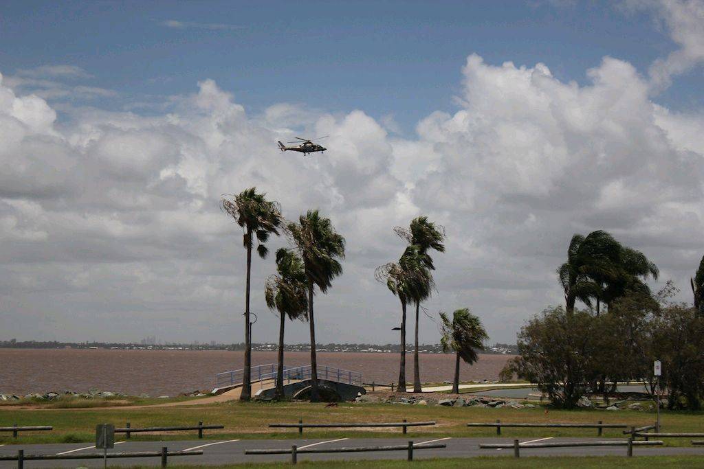 Helicopters Searching the bay