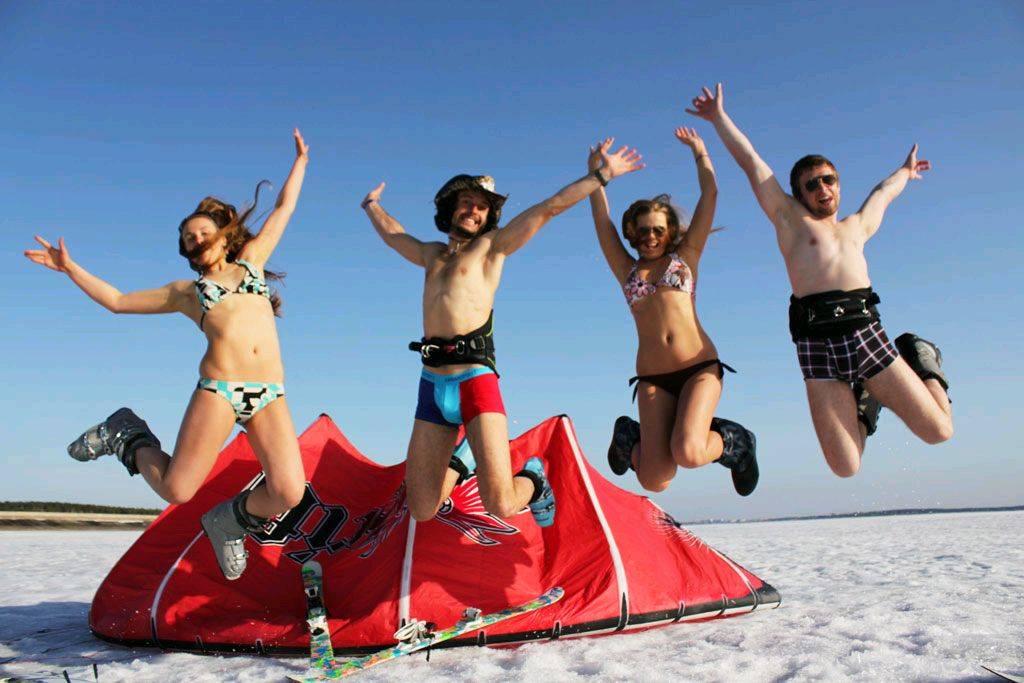 Snow Kiting