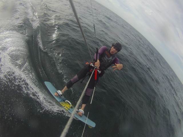Kitesurfing at Frankston