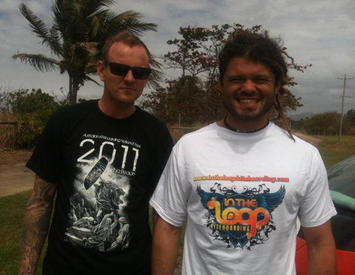 Ash Grunwald doing lessons with intheloop kiteboarding