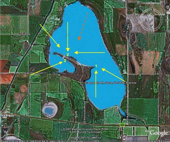 Map Greens Lake