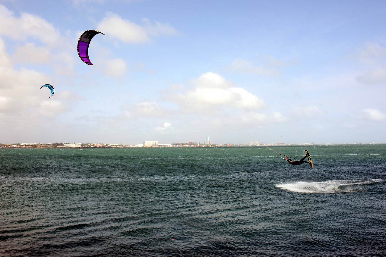 Winter Kiting at Woodies