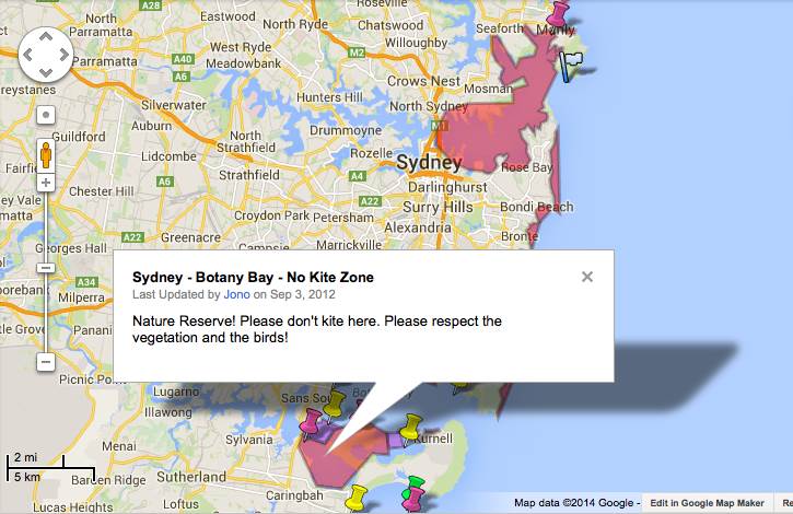 "No Kite Zone"